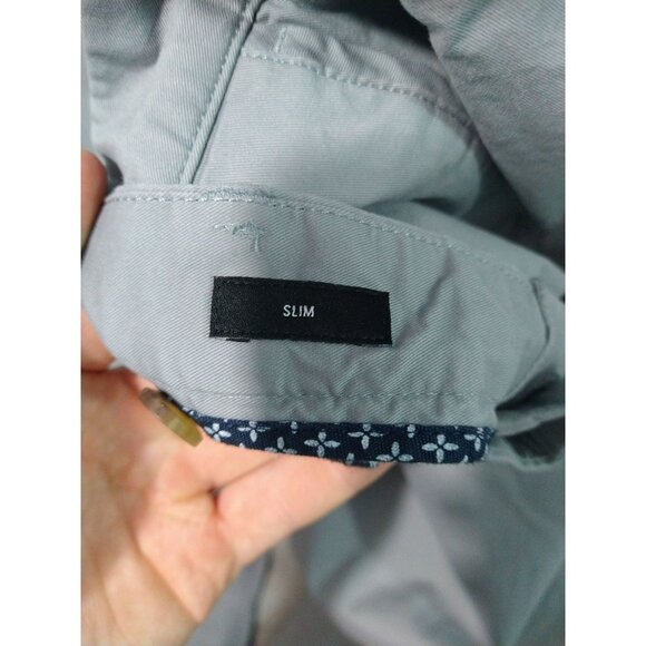 Bonobos Pants Mens 40x32 Gray Chino Summer Weight Slim Stretch Flat Front Cotton - Picture 8 of 11